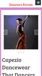 Mobile Screenshot of dancersforum.com