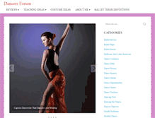 Tablet Screenshot of dancersforum.com